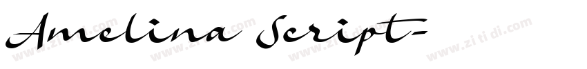 Amelina Script字体转换